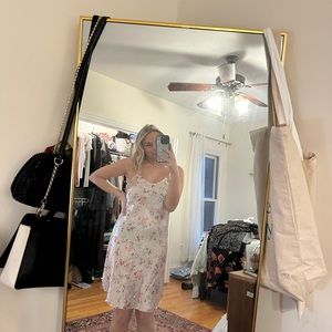 Vintage Pink Floral Slip Dress